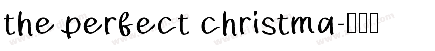 the perfect christma字体转换